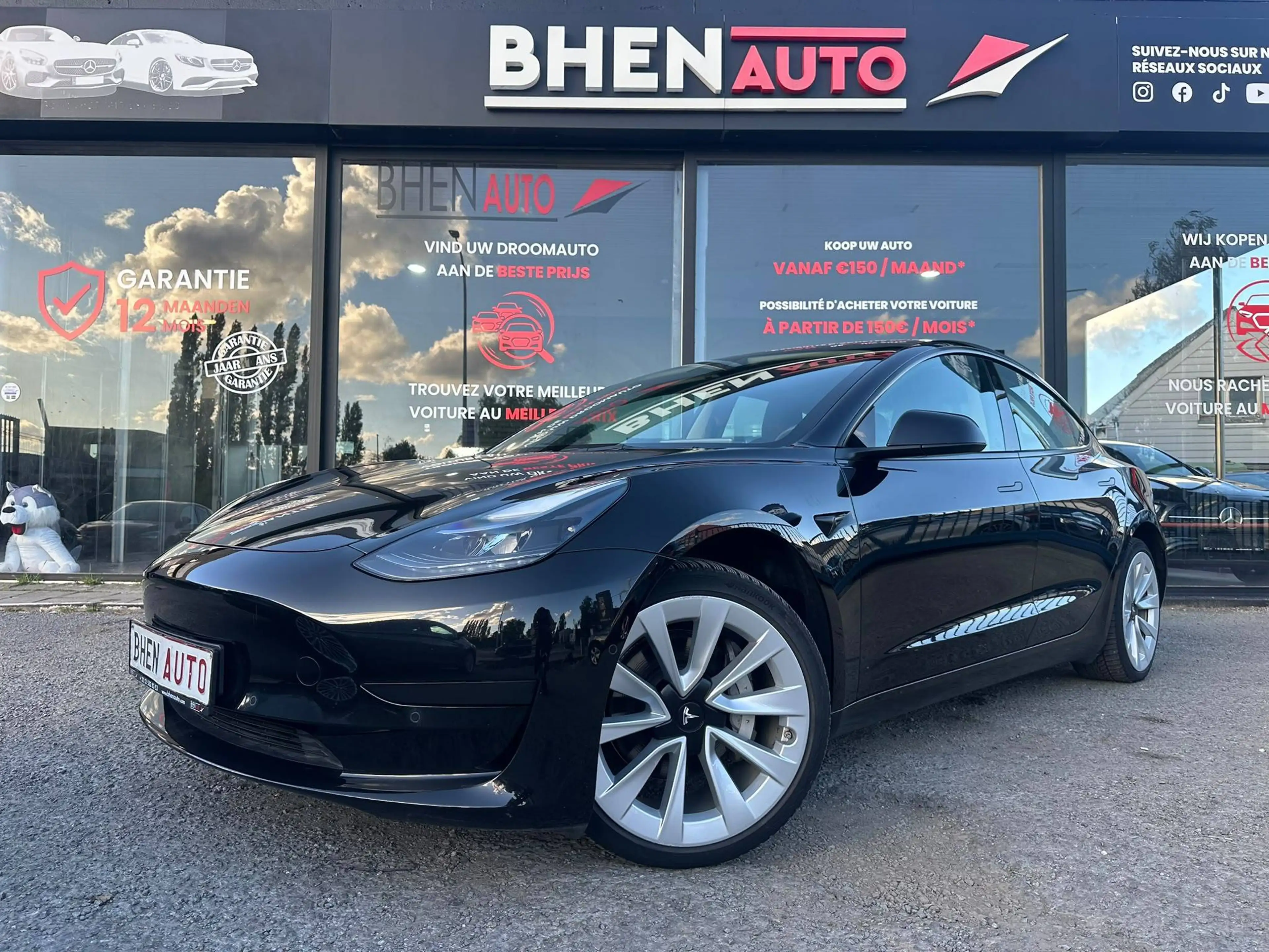 Tesla Model 3 498,61€ SANS INTERET ZONDER KOSTENModel 3 55 kWh Standard Plus