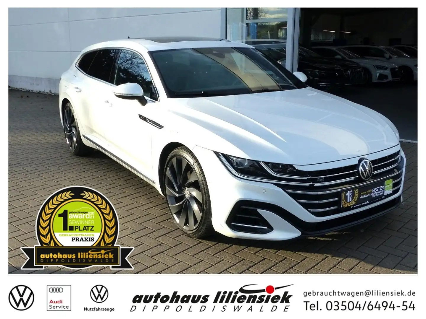 Volkswagen Arteon Shooting Brake 2.0 TDI 4Motion R-Line *Sthz*LED*A Blanc - 1