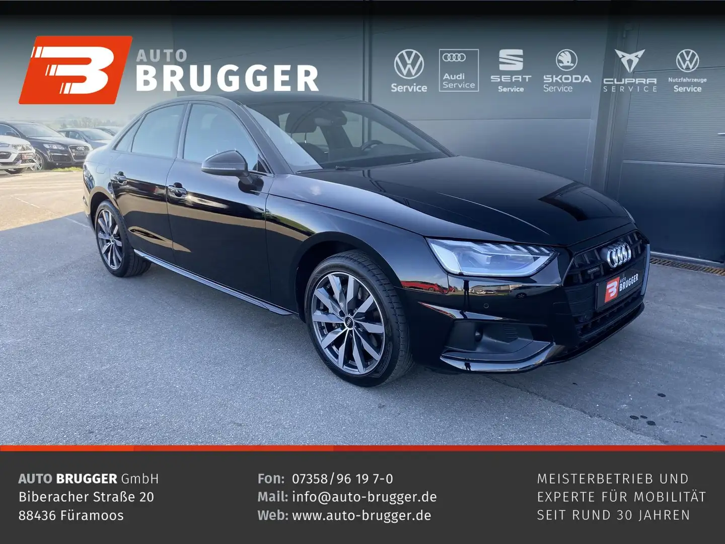 Audi A4 Limousine 40 TDI quattro MMI+ LED KAMERA APP Zwart - 1