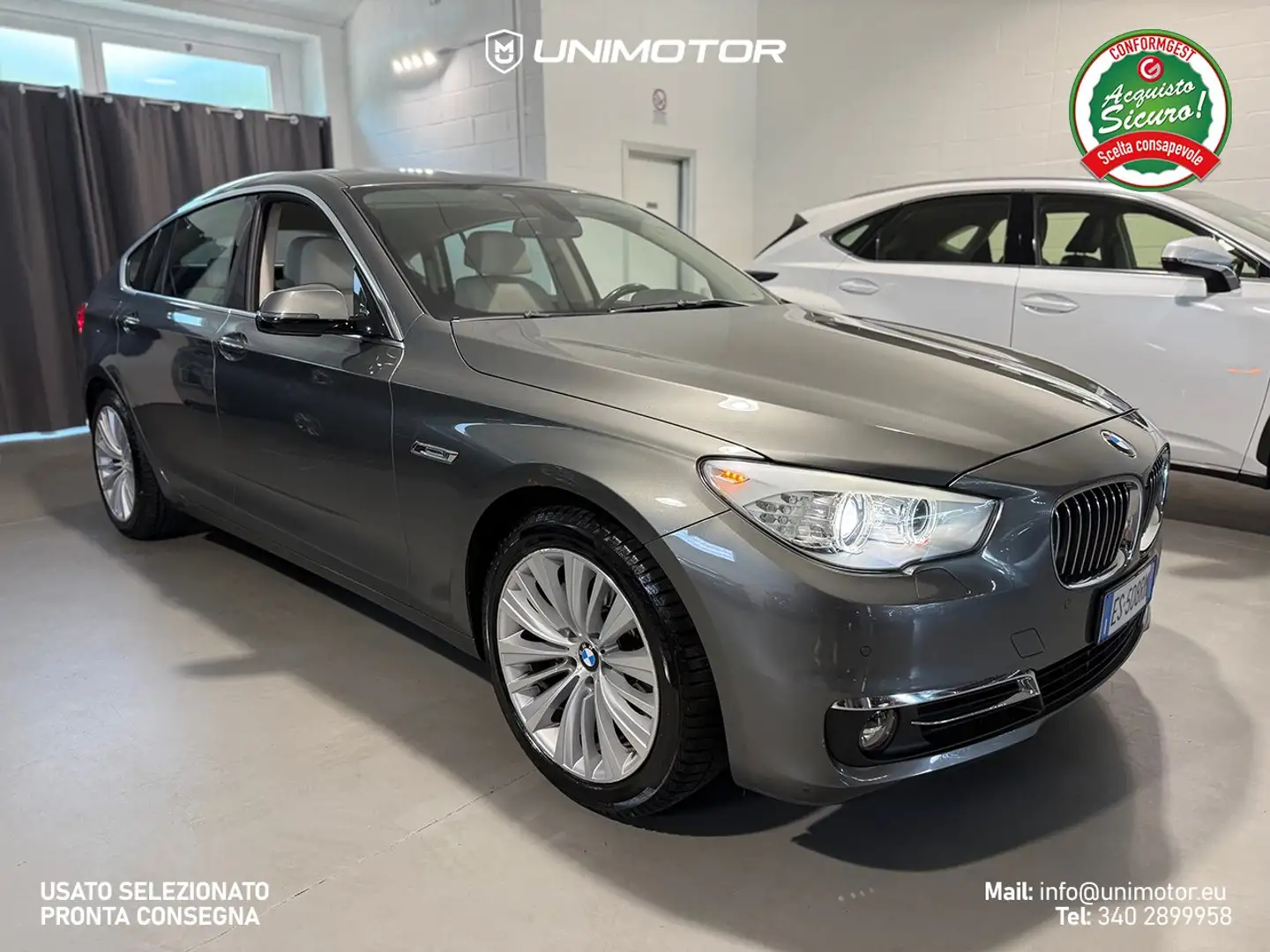 BMW 520 d Gran Turismo GT Luxury 184cv Auto - Euro 6 Gris - 1
