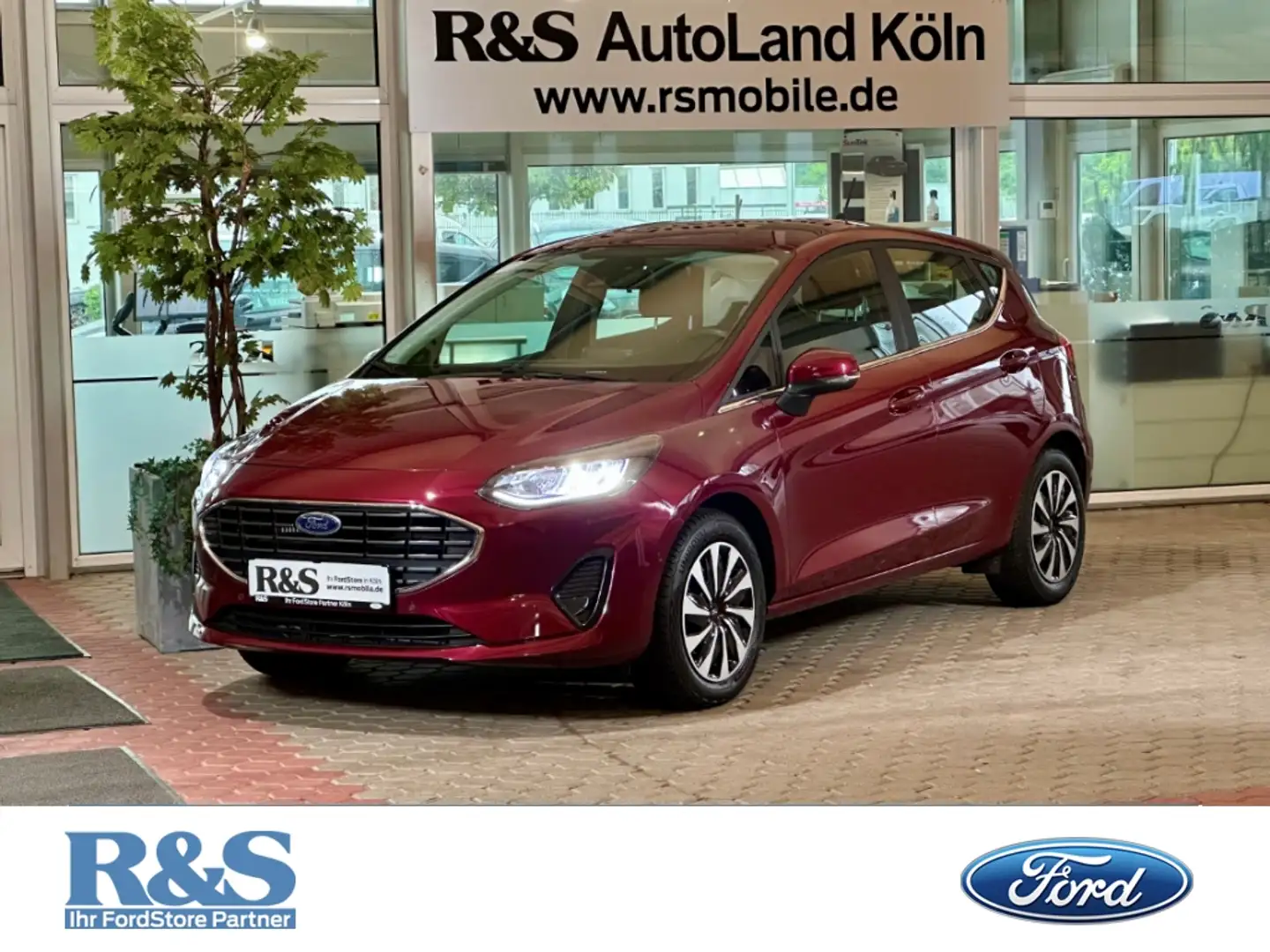 Ford Fiesta Titanium+Navi+Rückfahrkamera+Tempomat Rot - 1