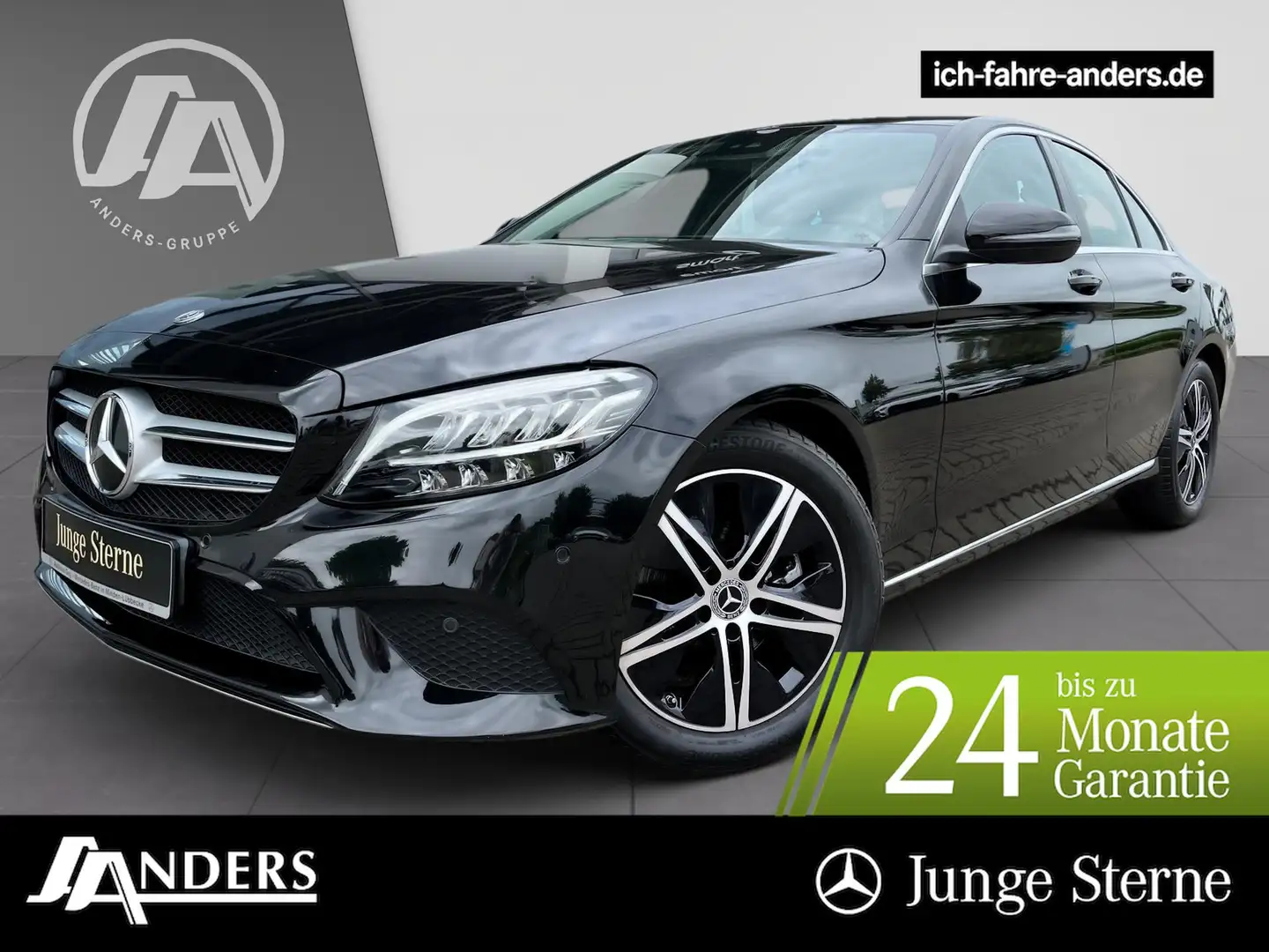 Mercedes-Benz C 200 Avantgarde+Navi+SHZ+LED+PDC+Kamera+Tempom. Negro - 1