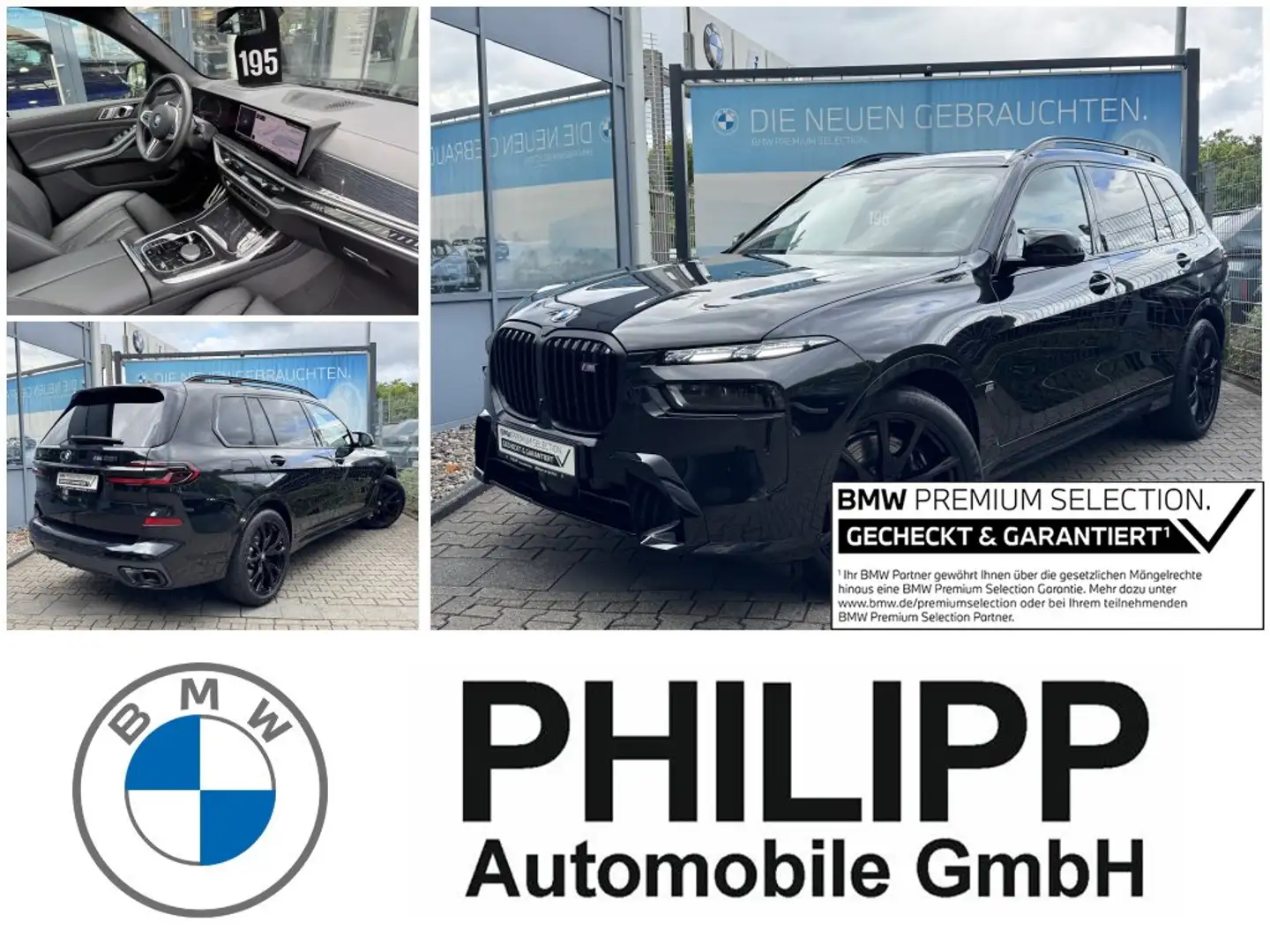 BMW X7 M 60i xDrive M Sport Pro AHK StHzg Autobahnas Nero - 1