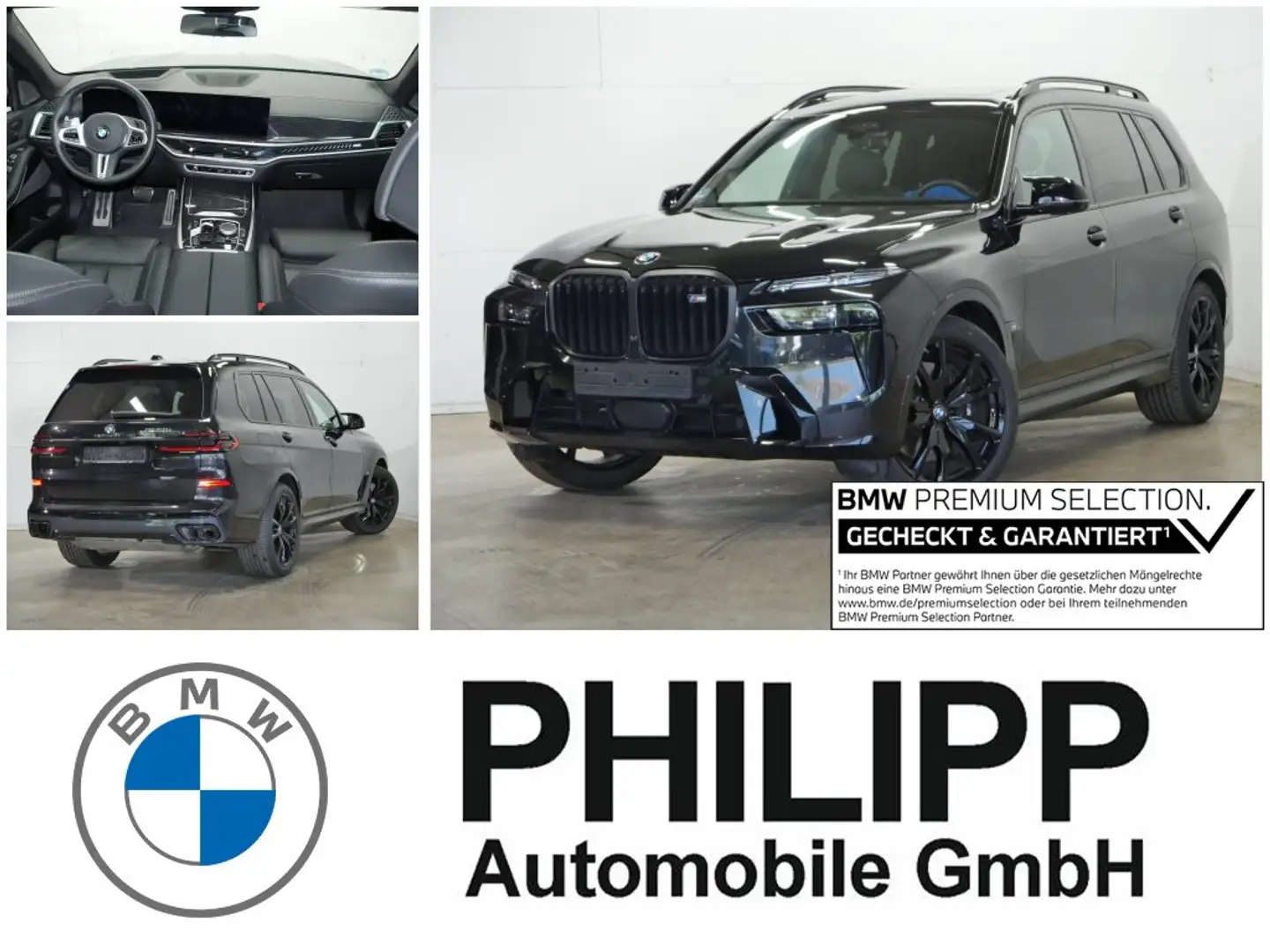 BMW X7 M 60i xDrive M Sport Pro AHK StHzg Autobahnas Černá - 1
