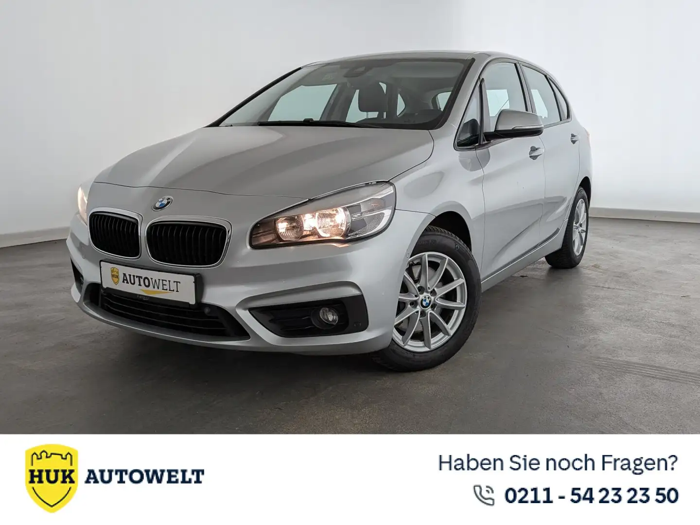 BMW 220i AT Advantage NAVI+PDC+SHZ+ALLWETTER+TEMP+ BC Argent - 1