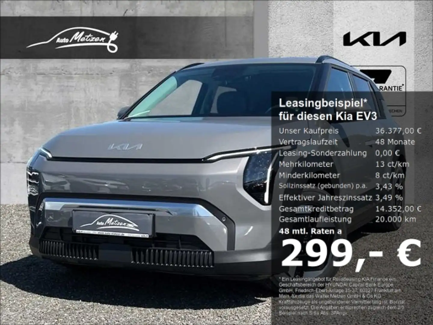 Kia EV3 58,3-kWh Earth WinterConnect Upgrade Business Grau - 1