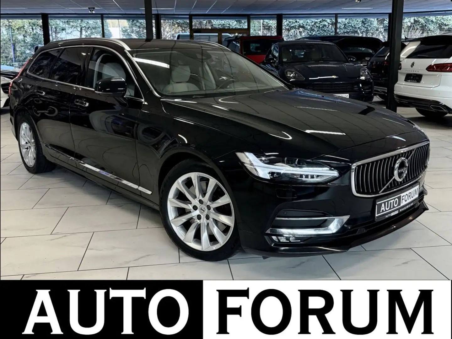 Volvo V90 2.0 D5 AWD INSCRIPTION MASSAGE 360CAM LEDER Noir - 1