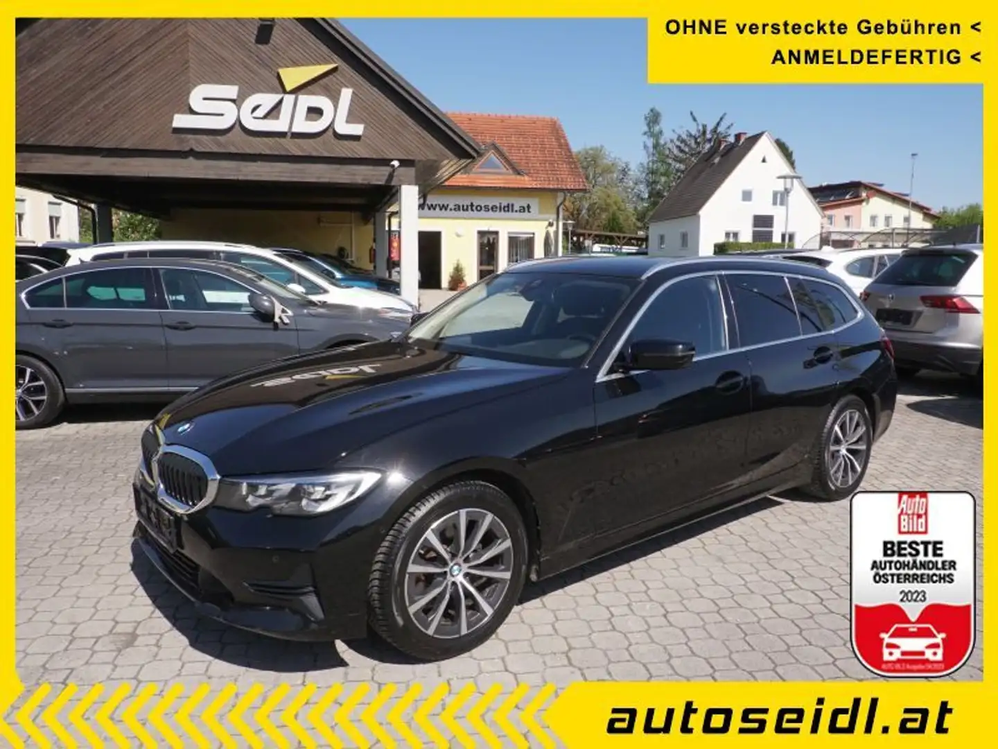 BMW 318 d 48 V Touring Aut. *AHV+LED+NAVI* Schwarz - 1