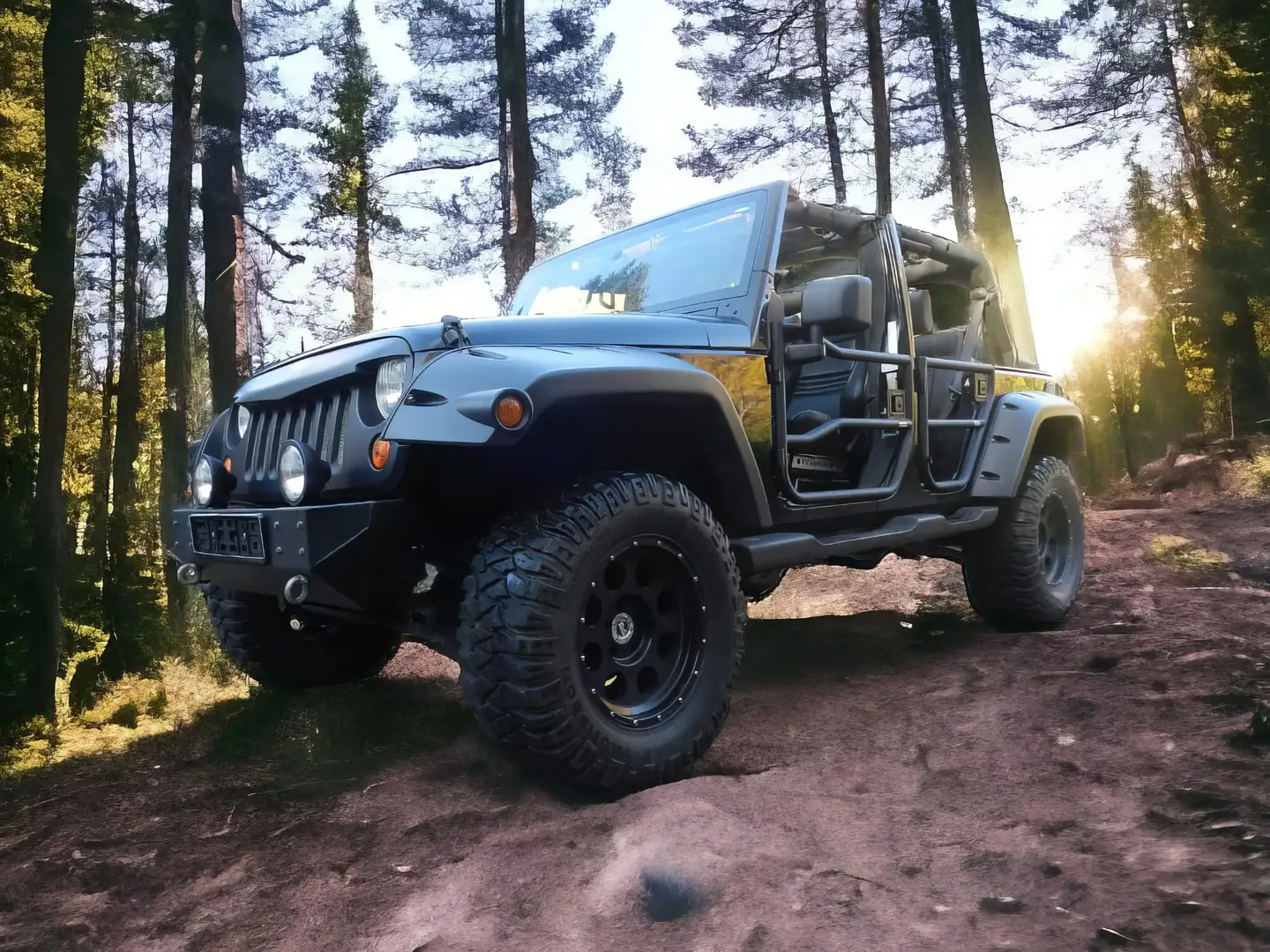 Jeep Wrangler JK Unlimited Einzelstück Erdgas +Leder +Rubicon Negru - 2