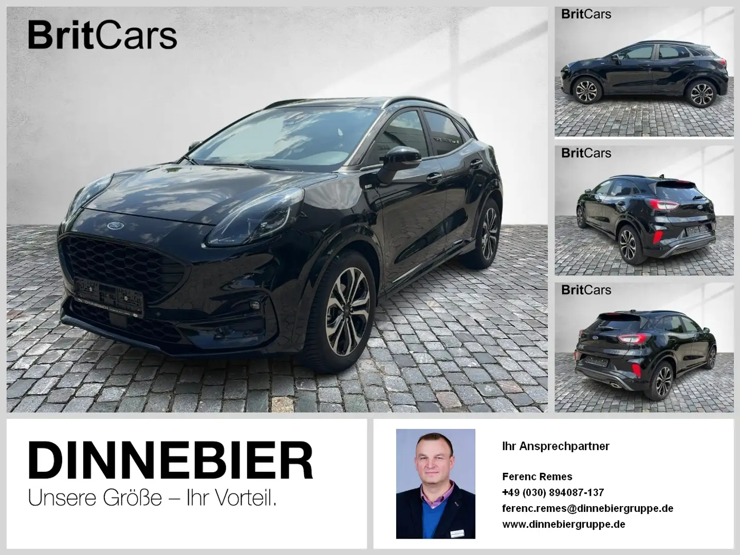 Ford Puma ST-Line X LED+Navi+Kamera+Winterpaket Zwart - 1