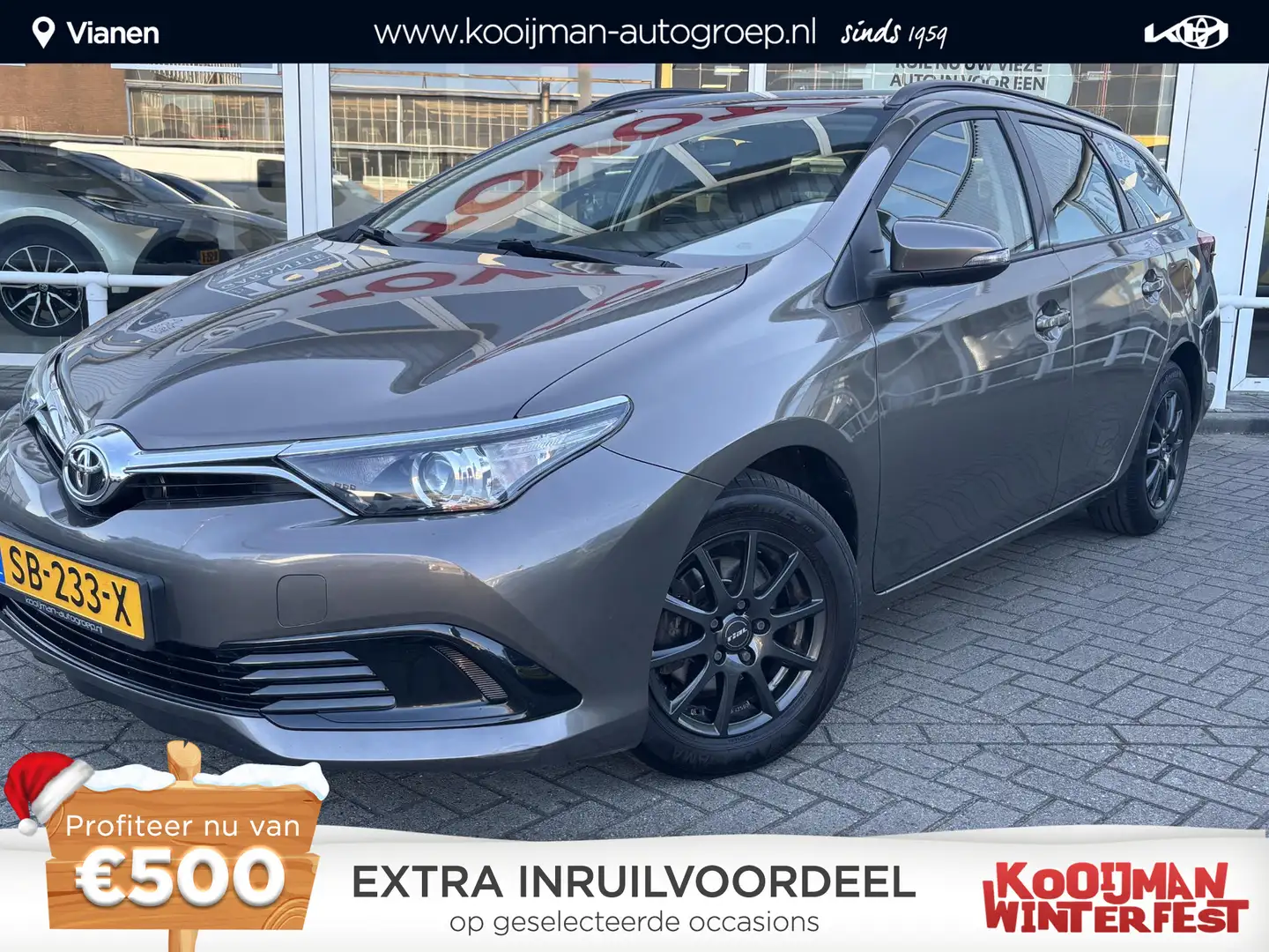 Toyota Auris Touring Sports 1.3 Now NL Auto, BTW Auto, Dealeron Gris - 1