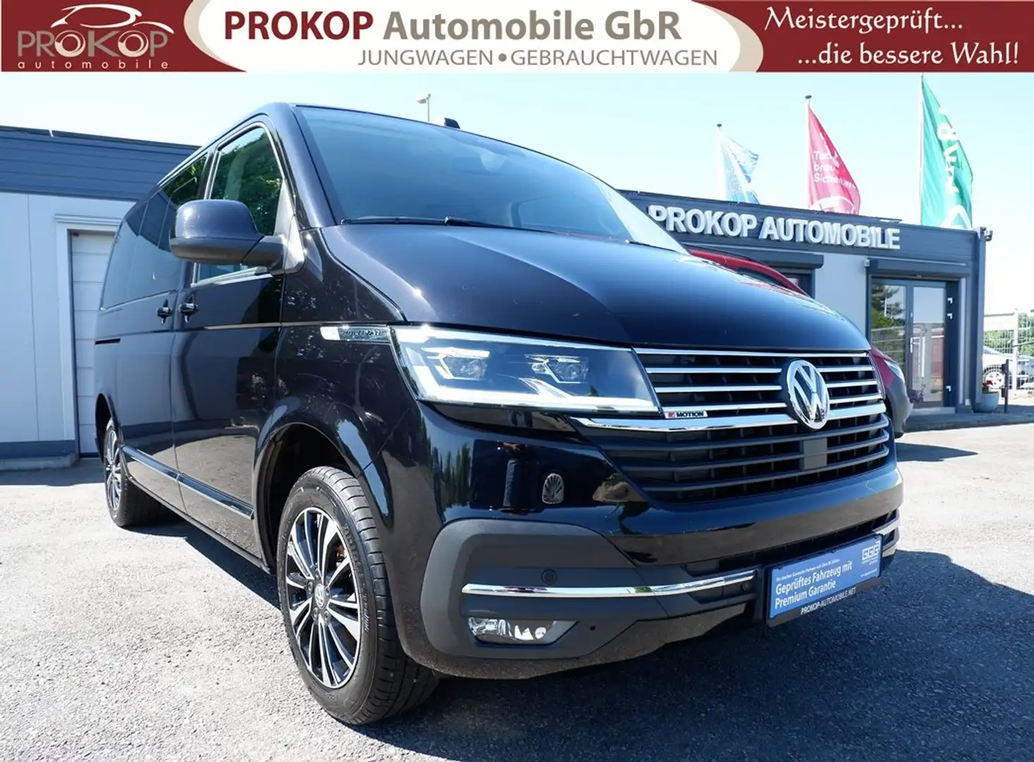 Volkswagen T6.1 Multivan Generation Six 4Mot Stdhzg. AHK Assist LED NaviPro Zwart - 2
