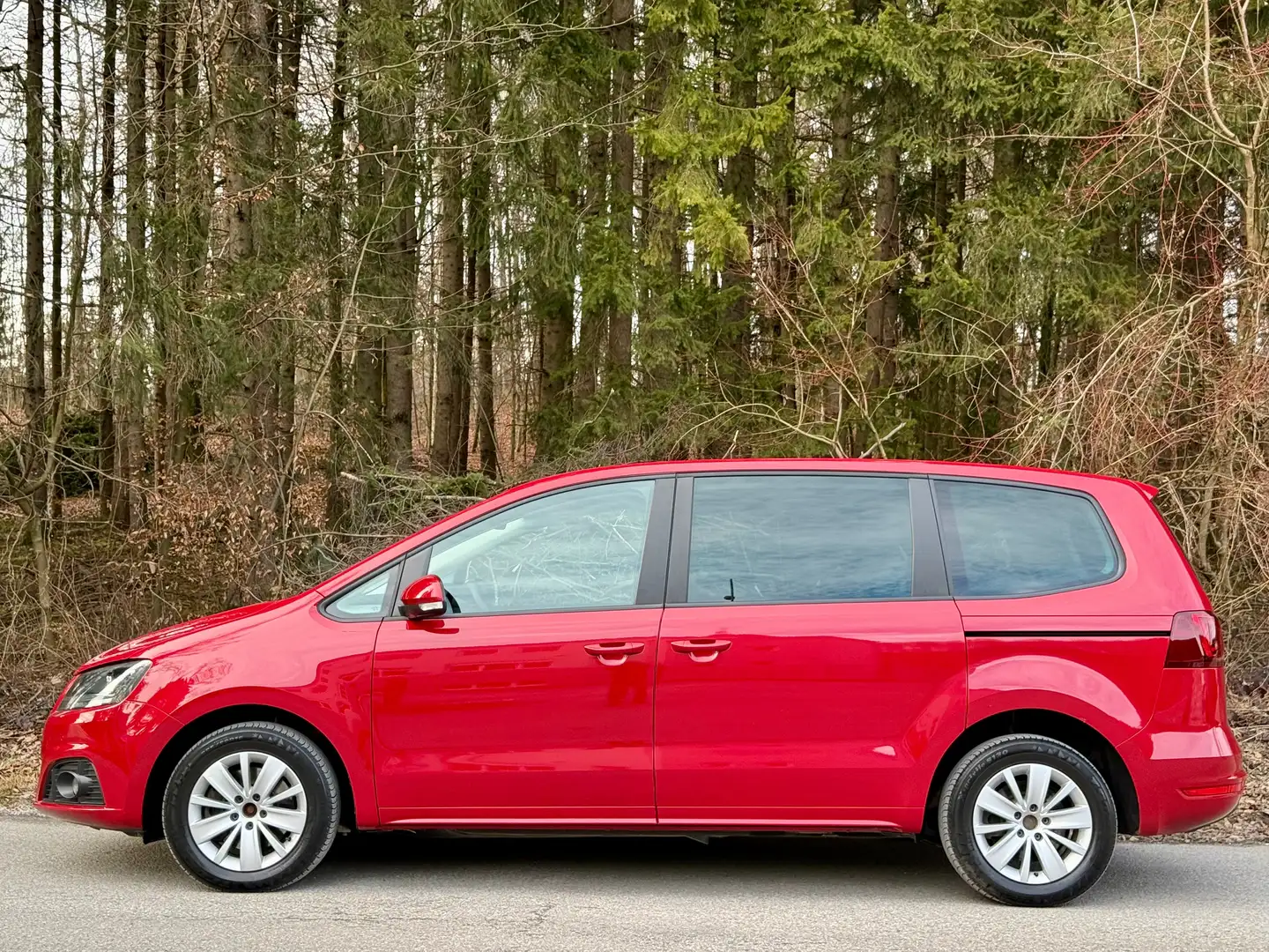 SEAT Alhambra 2.0TDI *7SITZER*TEMPOMAT*PDC*KLIMA* Piros - 2