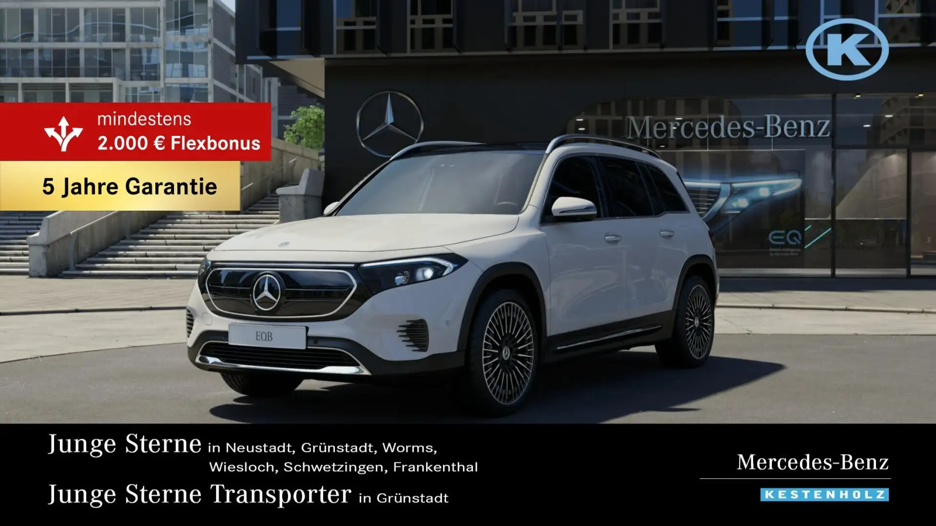 Mercedes-Benz EQB 350 EQB 350 4M PROGRESSIVE+PANO+360°+KEY-GO+EASYPACK Weiß - 1