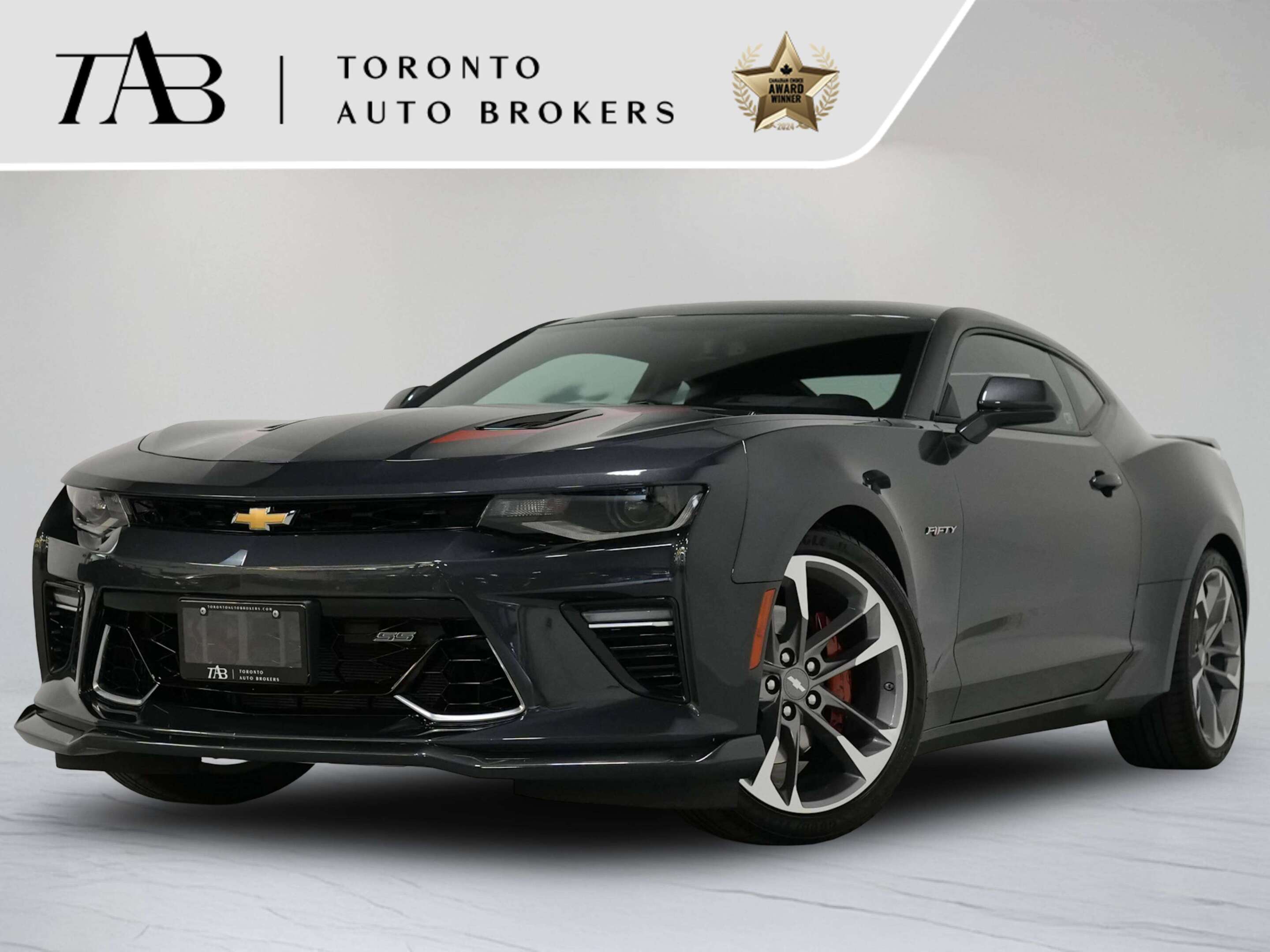 Gray 2017 Chevrolet Camaro Coupe Rear-Wheel Drive Manual