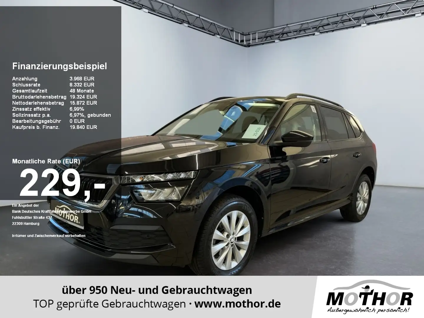 Skoda Kamiq Ambition 1.0TSI DSG Climatronic Sitzheizung Schwarz - 1