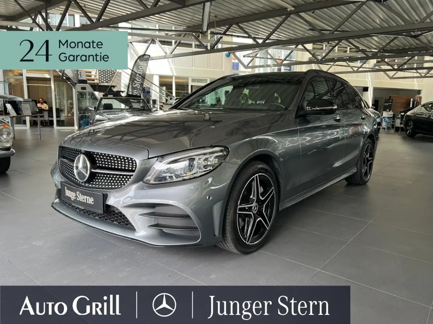 Mercedes-Benz C 400 T 4M  AMG Night AHK HUD Comand Multibeam Gris - 2