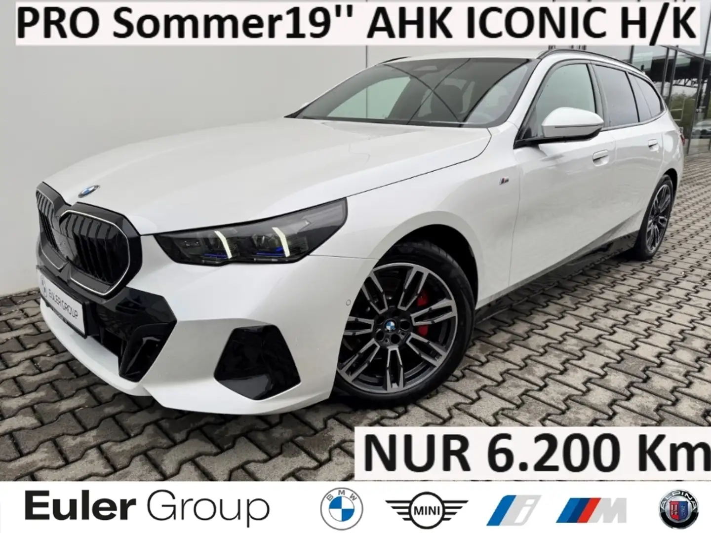 BMW 520 i M-Sport PRO Sommer19'' AHK ICONIC H/K DA+ AdLED Weiß - 1