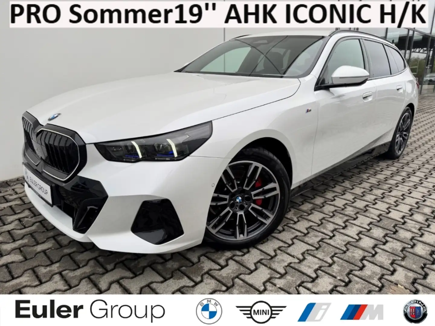 BMW 520 i M-Sport PRO Sommer19'' AHK ICONIC H/K DA+ AdLED Weiß - 1