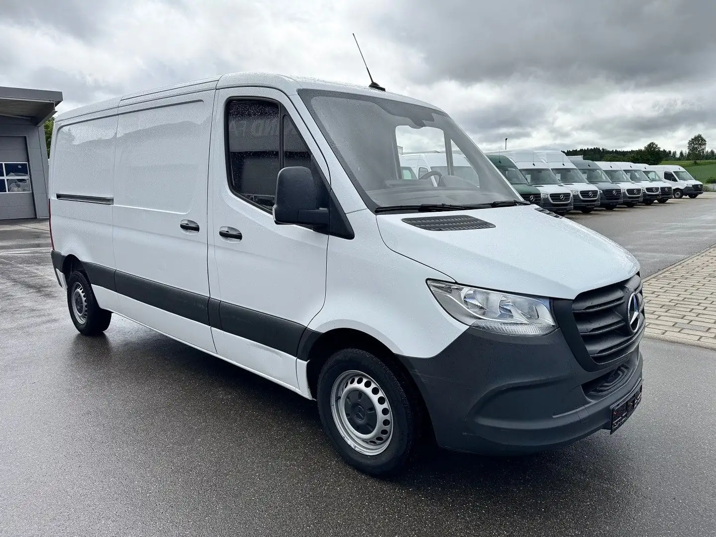 Mercedes-Benz Sprinter 215 CDI Flach Lang Klima FWD Blanc - 2