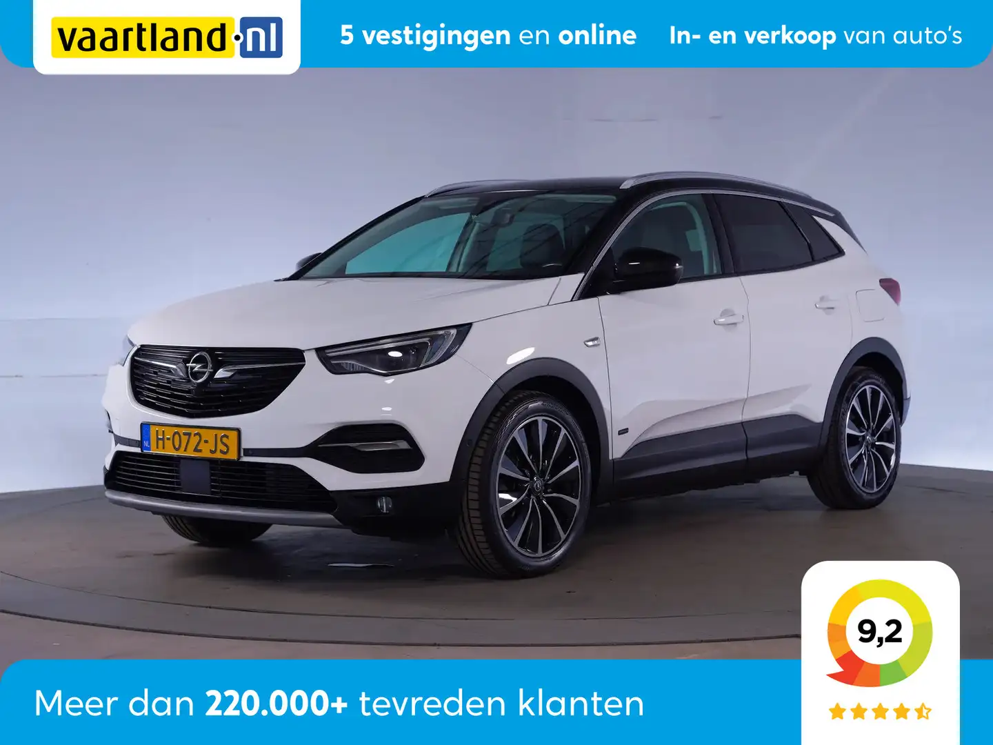 Opel Grandland X 1.6 Turbo Hybrid4 Ultimate Aut. [ Navi Leder Stoel Wit - 1