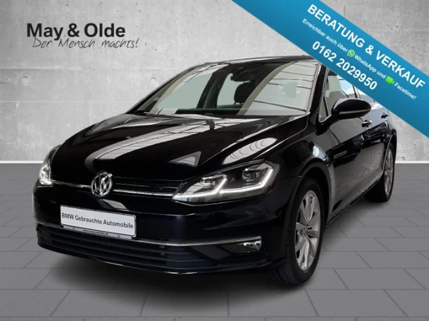 Volkswagen Golf 2.0 TDI Highline DSG Navi LED ACC PDC SHZ Dynaudio Schwarz - 1