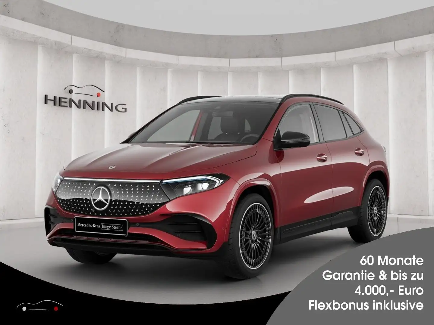 Mercedes-Benz EQA 350 AMG 4Matic Night Panor Distron Totw. 20" Roşu - 1