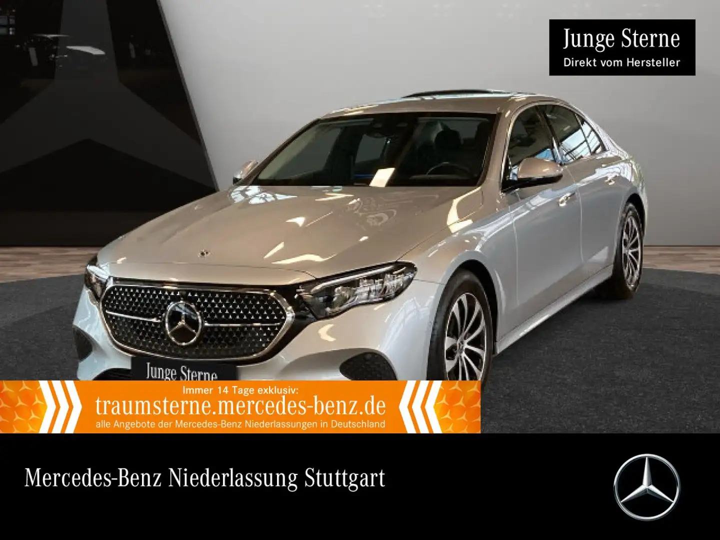 Mercedes-Benz E 220 d Avantgarde Fahrass Distr. LED AHK Kamera Argent - 1