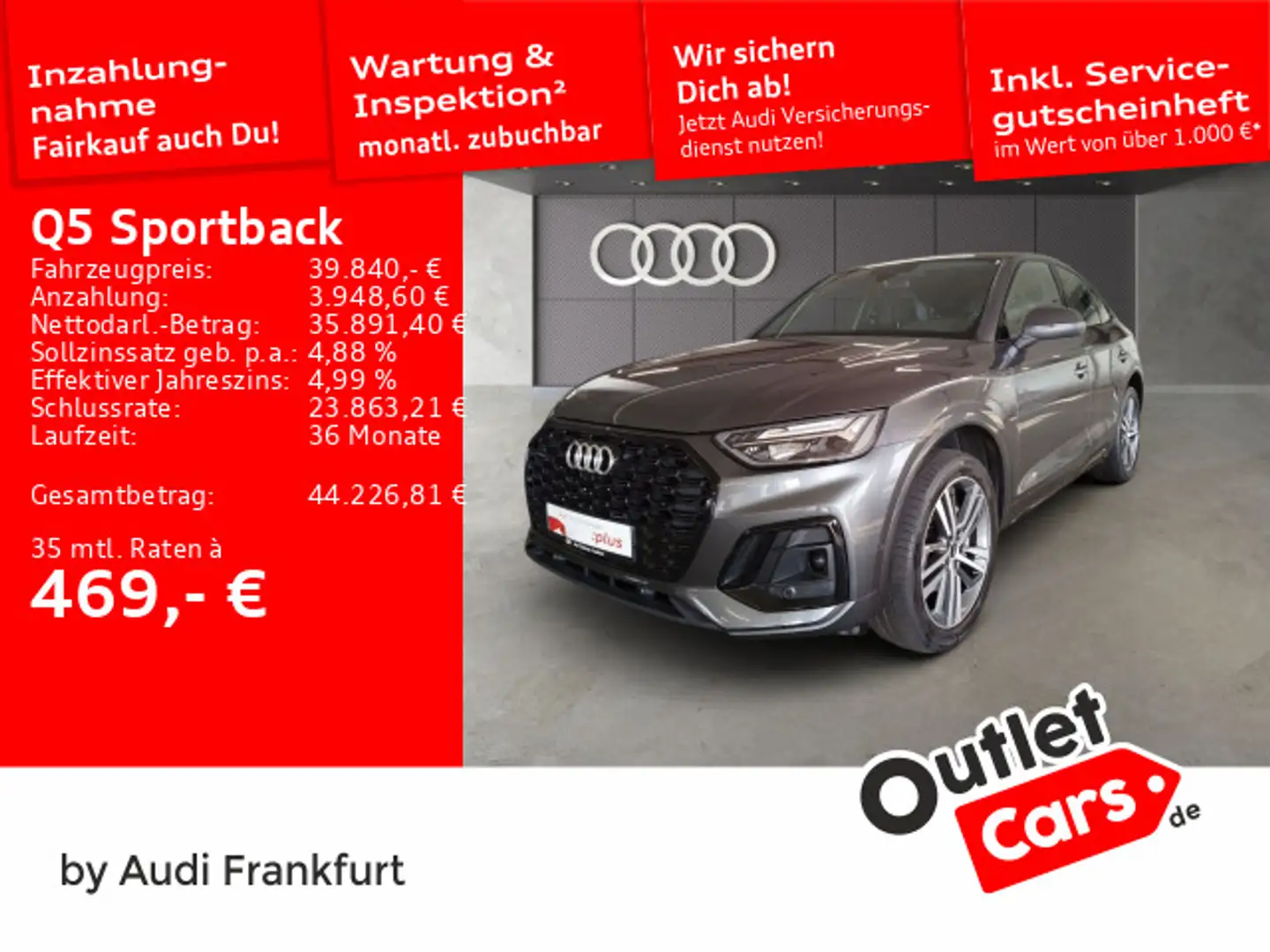 Audi Q5 55 TFSI e quattro S tronic S line L Grau - 1