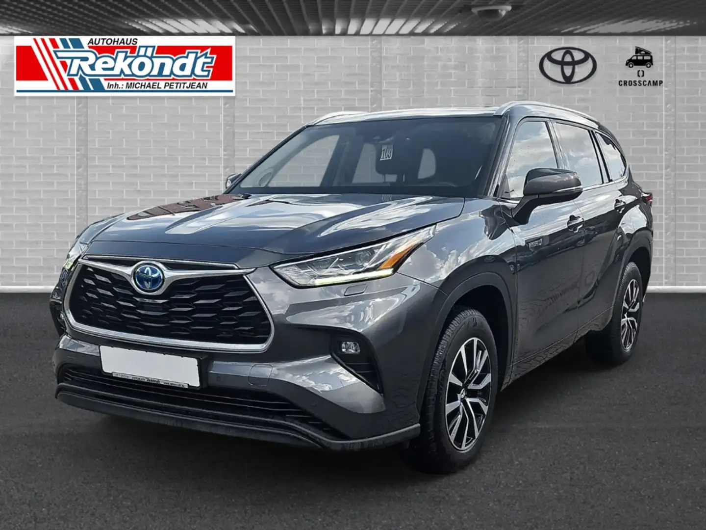 Toyota Highlander Hybrid Executive 2.5 SEGEBERG, 7-Sitzer, AHK, SHZ, Grau - 1