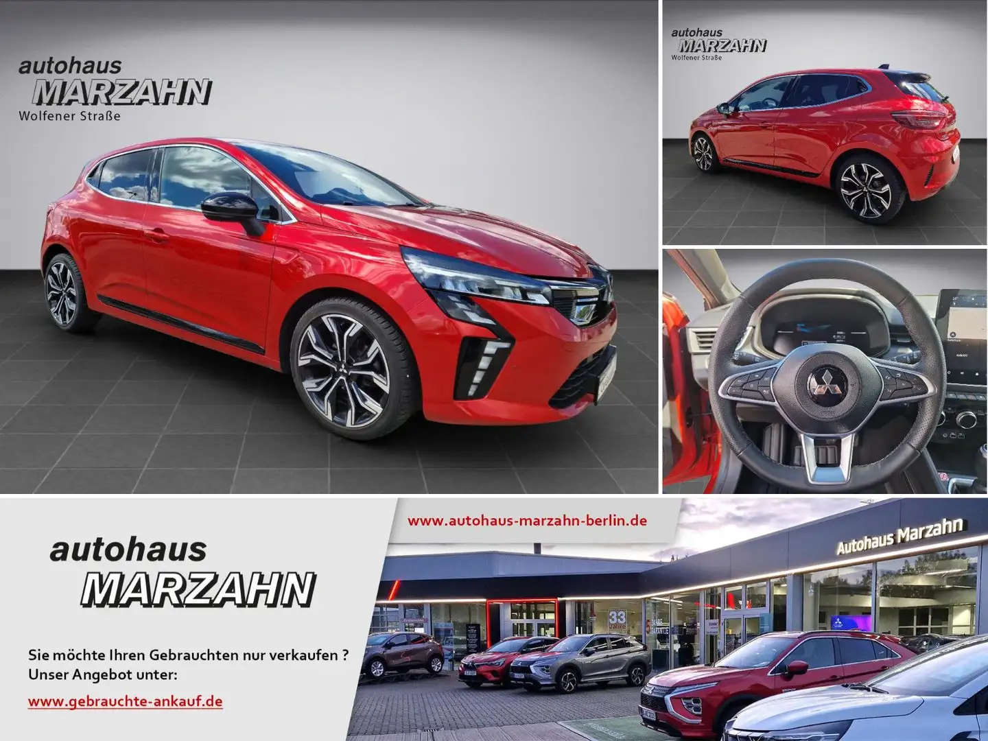 Mitsubishi Colt Intro 1.0 T-Benziner Navi/DAB/RFK/Allwetter Rot - 1