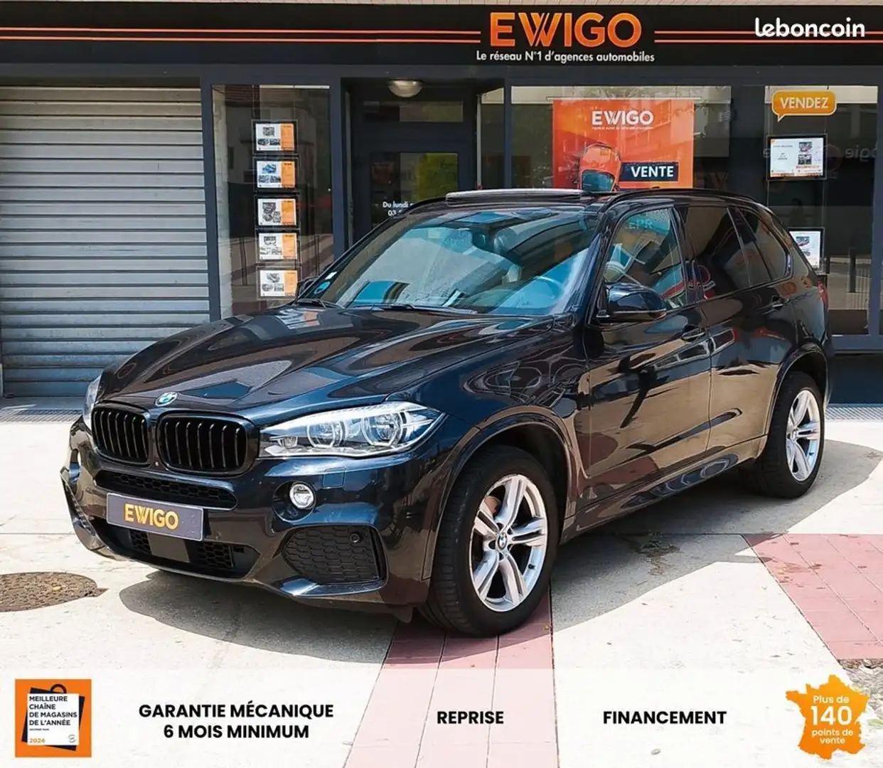 BMW X5 3.0 d 258ch m-sport xdrive bva toit ouvrant siege elec regulateur acc hkardon Blanc - 1