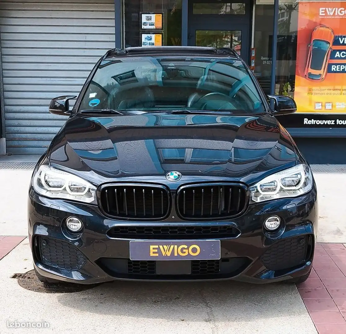 BMW X5 3.0 d 258ch m-sport xdrive bva toit ouvrant siege elec regulateur acc hkardon Blanc - 2