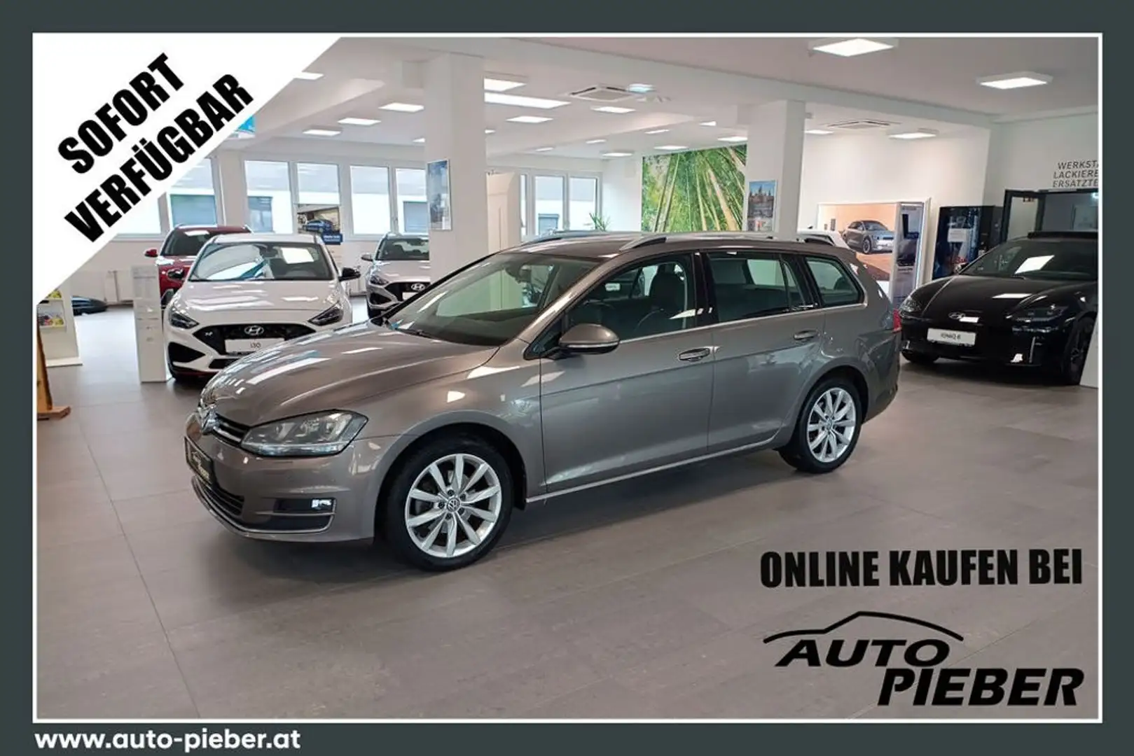 Volkswagen Golf Variant Golf 7 Variant 2.0 TDI DSG Highline *Voll* Gris - 1