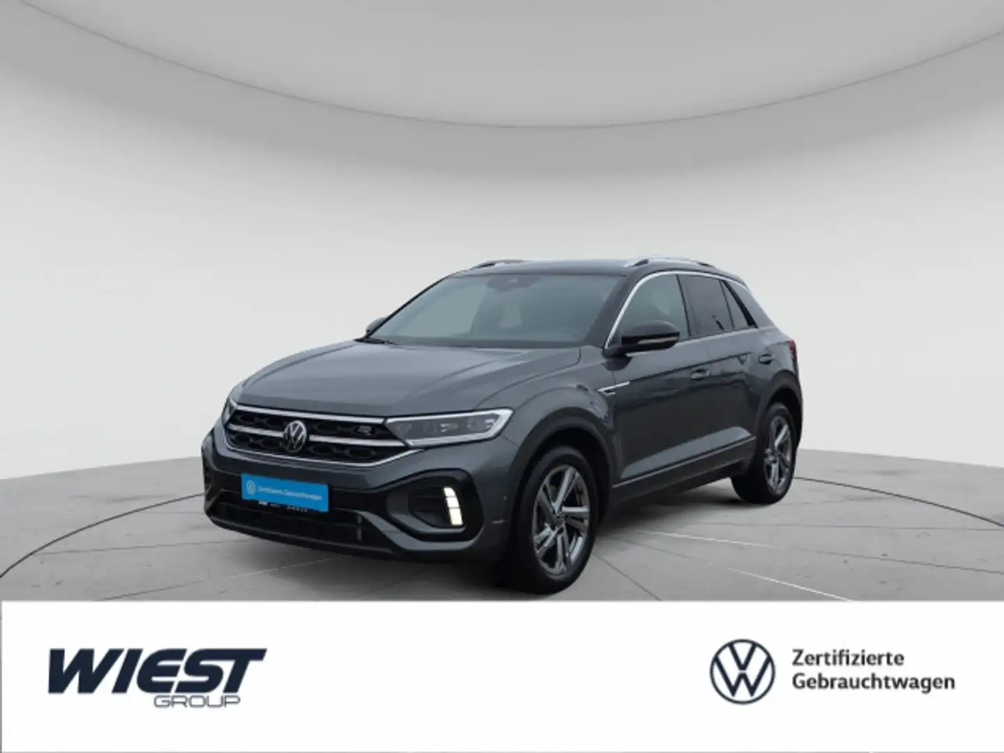 Volkswagen T-Roc R-Line 1.5 TSI DSG, ACC/AHK/KAM/NAVI/uvm. Grau - 1