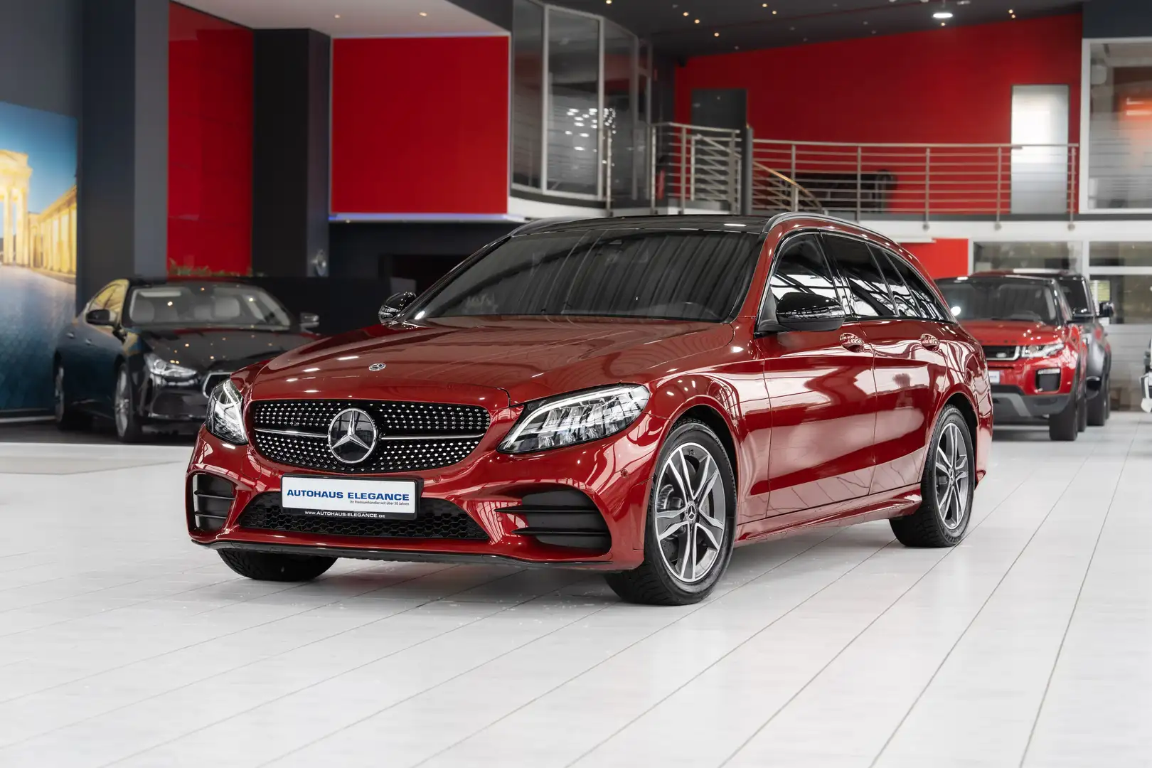 Mercedes-Benz C 300 T*AMG-LINE*PANO*NIGHT*LED*BUSINESS+*LEDER* Rot - 1