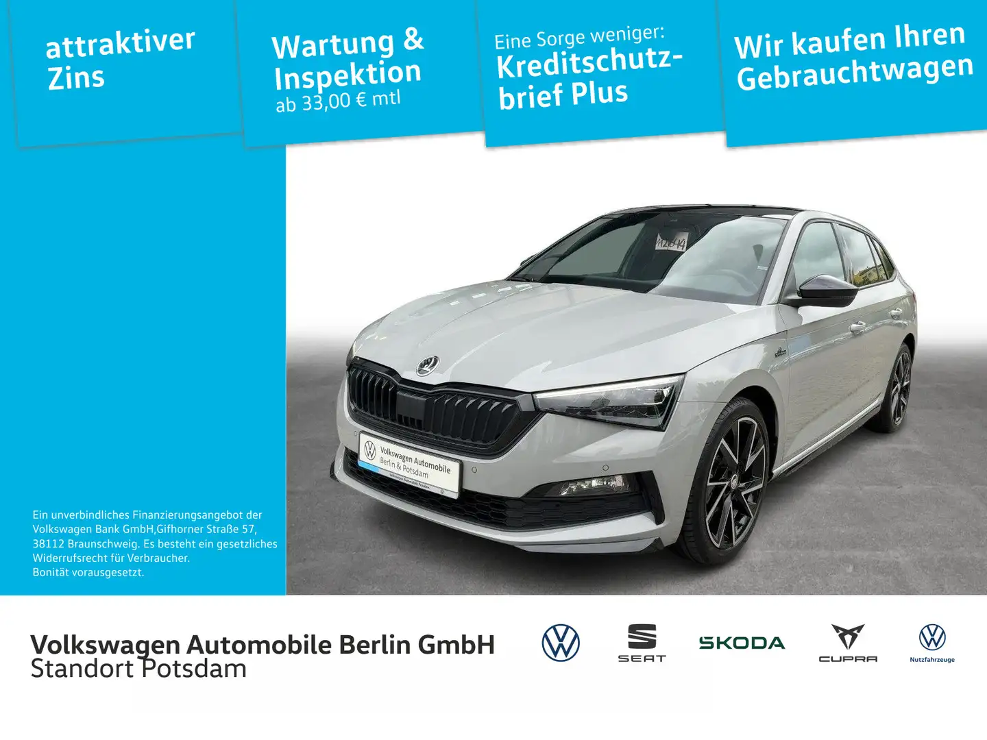 Skoda Scala 1.5 TSI Monte Carlo OPF Gris - 1