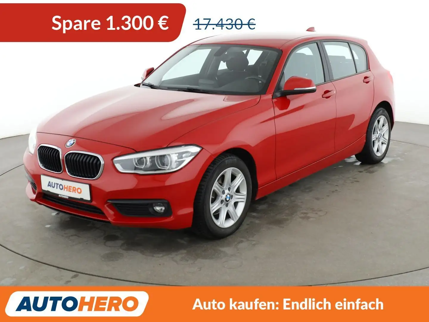 BMW 118 118i Aut.*NAVI*TEMPO*LED*PDC*SHZ* Rouge - 1