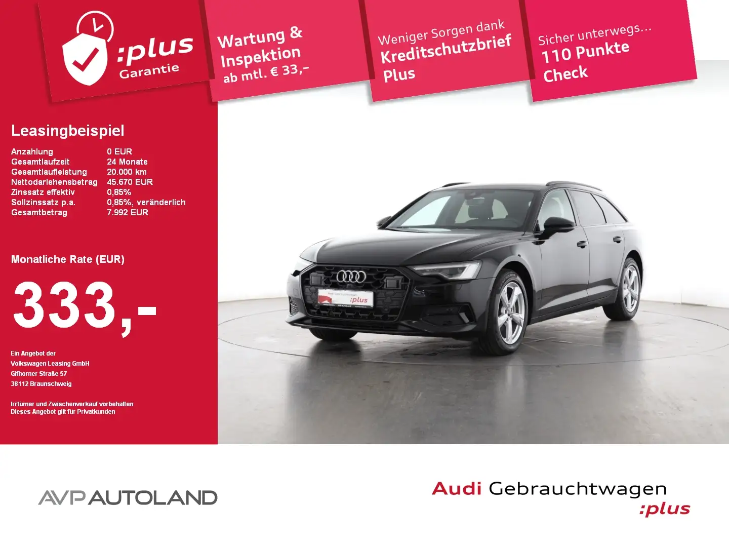 Audi A6 Avant 40 TDI S tronic advanced MATRIX-LED Noir - 1