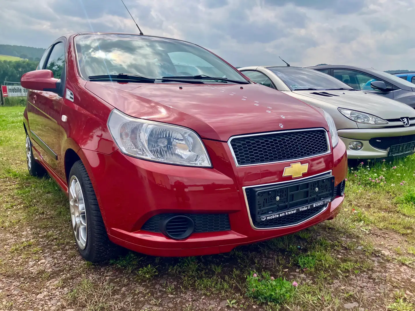 Chevrolet Aveo LS /23400 km/HU/AU/SERVICE neu Rot - 1