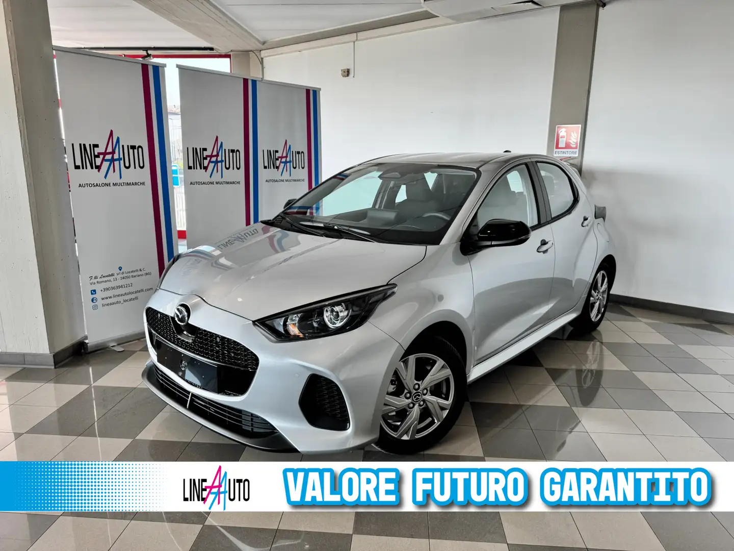 Mazda 2 1.5 VVT e-CVT Full Hybrid Elec. Exclusive-Line Argento - 1