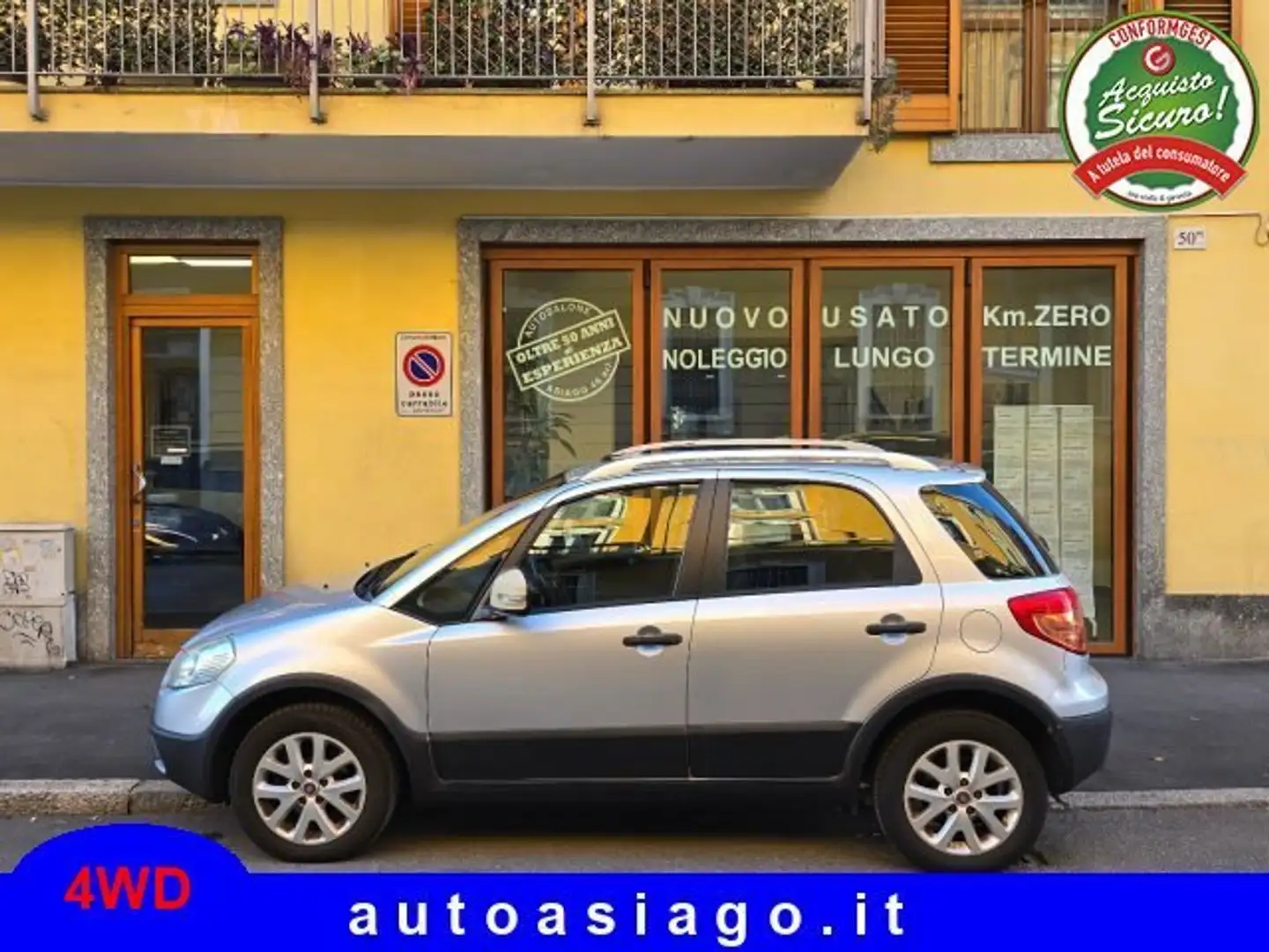 Fiat Sedici Sedici 2.0 mjt Dynamic 4x4 135cv Argento - 1