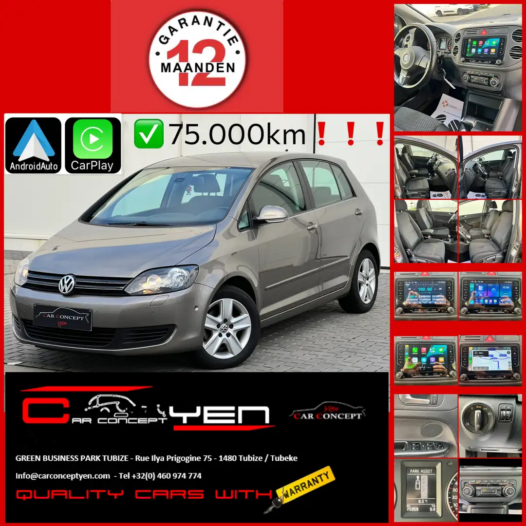 Volkswagen Golf Plus Golf Plus 1.4 TSI DSG-CarPlay-Buetooth-Park Assist Brun - 1