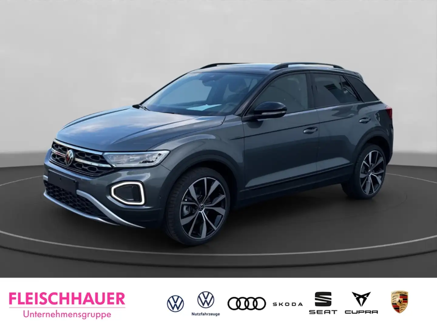 Volkswagen T-Roc 2.0 l TDI Style Sportpaket AHK-abnehmbar Navi Digi Grau - 1