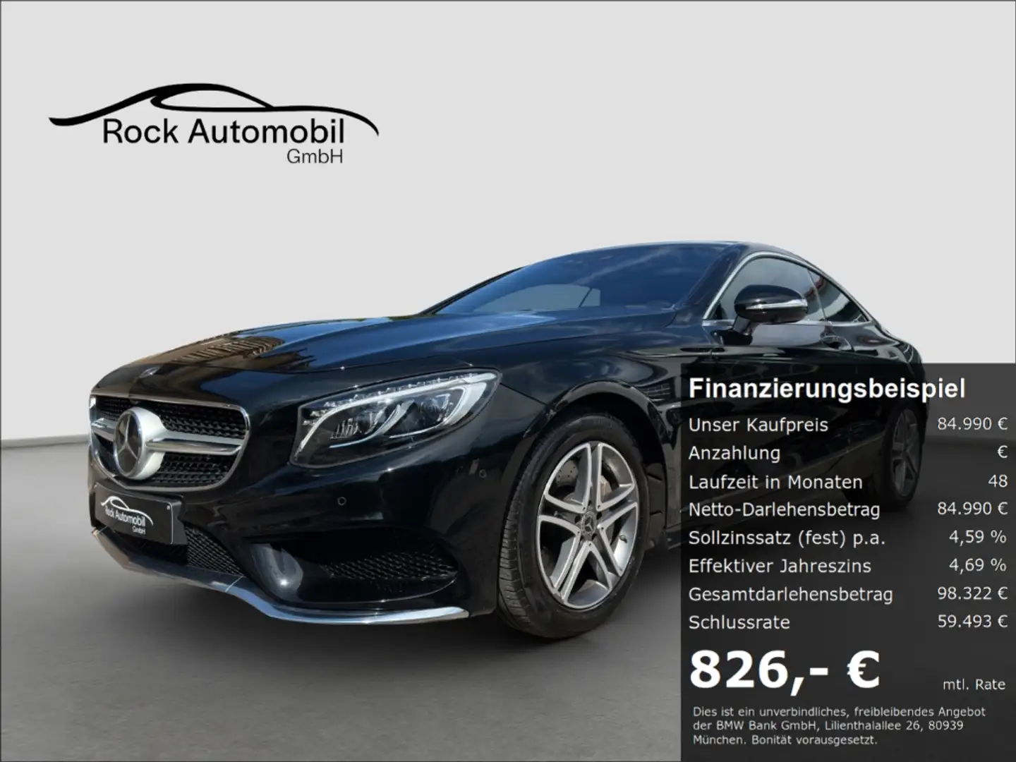 Mercedes-Benz S 560 Coupe 4M 9G Burmester TV 1.Hand Schwarz - 1