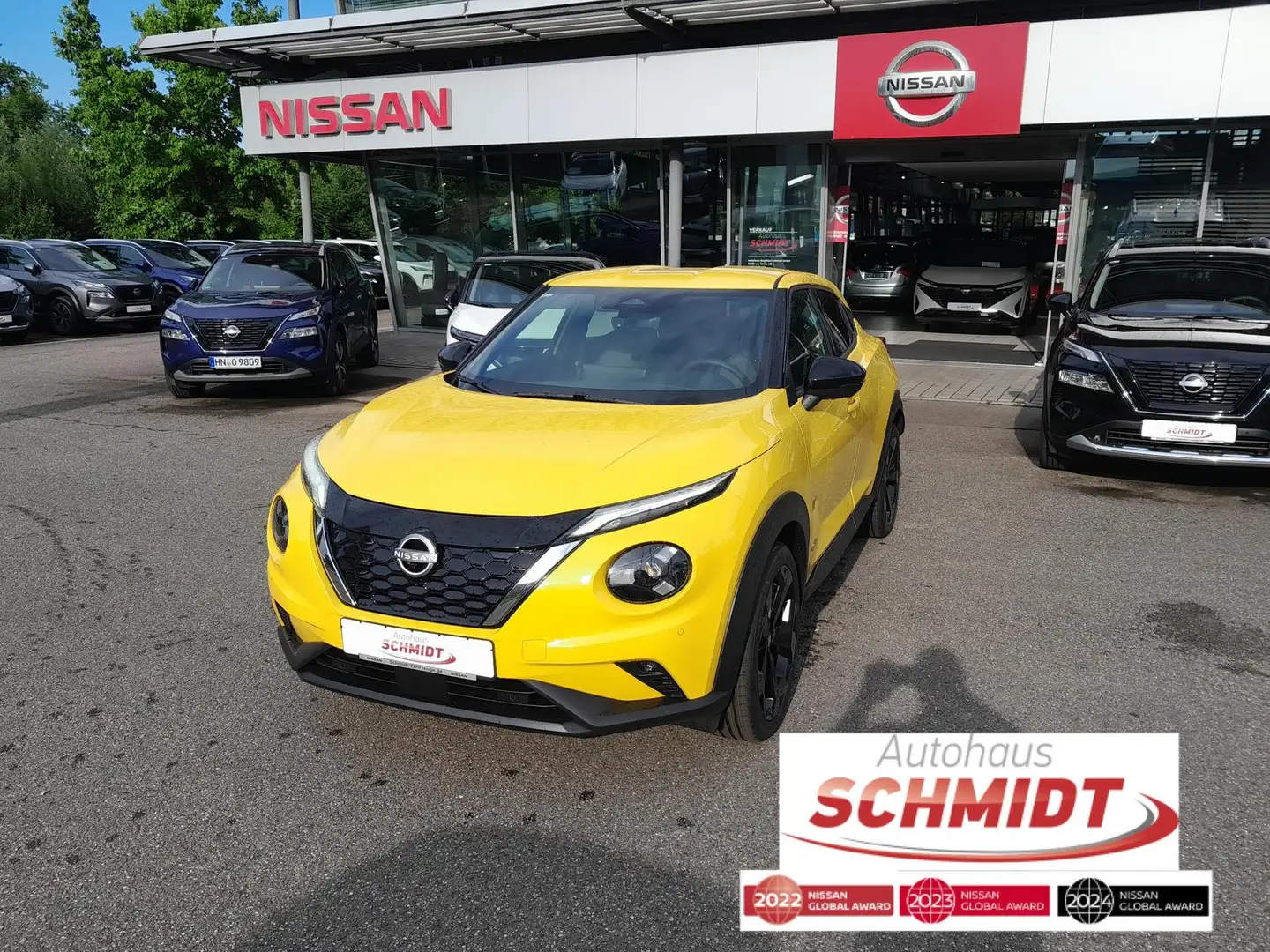 Nissan Juke 1.6 Hybrid Tekna BOSE Jaune - 1