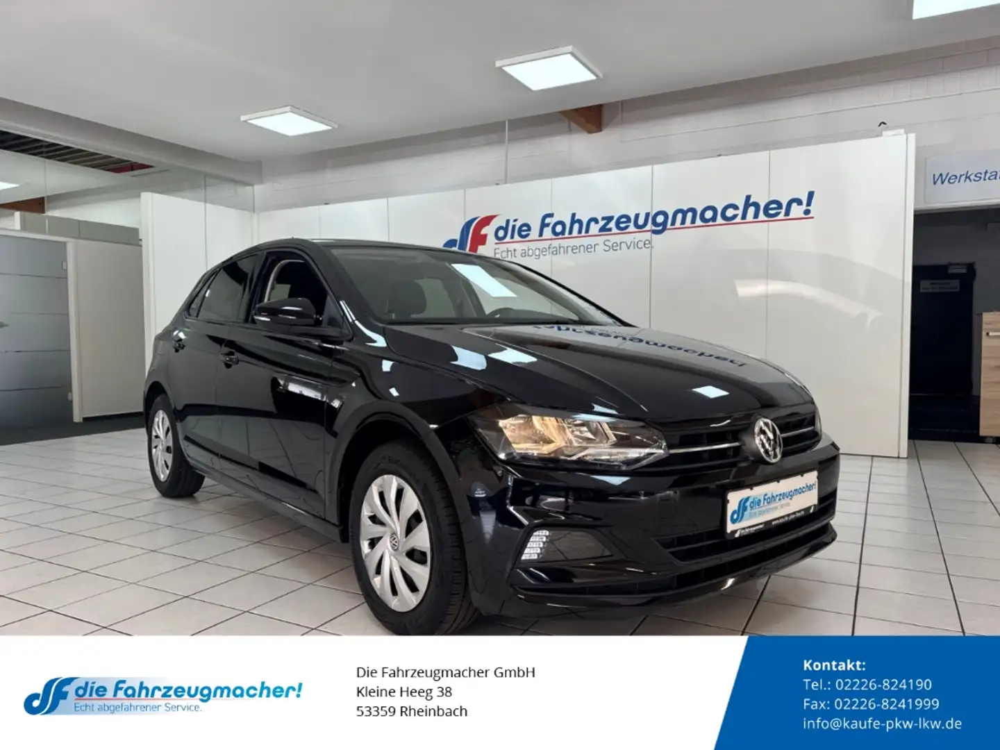 Volkswagen Polo VI Comfortline 1.0 TSI AHK ACCKlimaautom SHZ Notbr Schwarz - 1