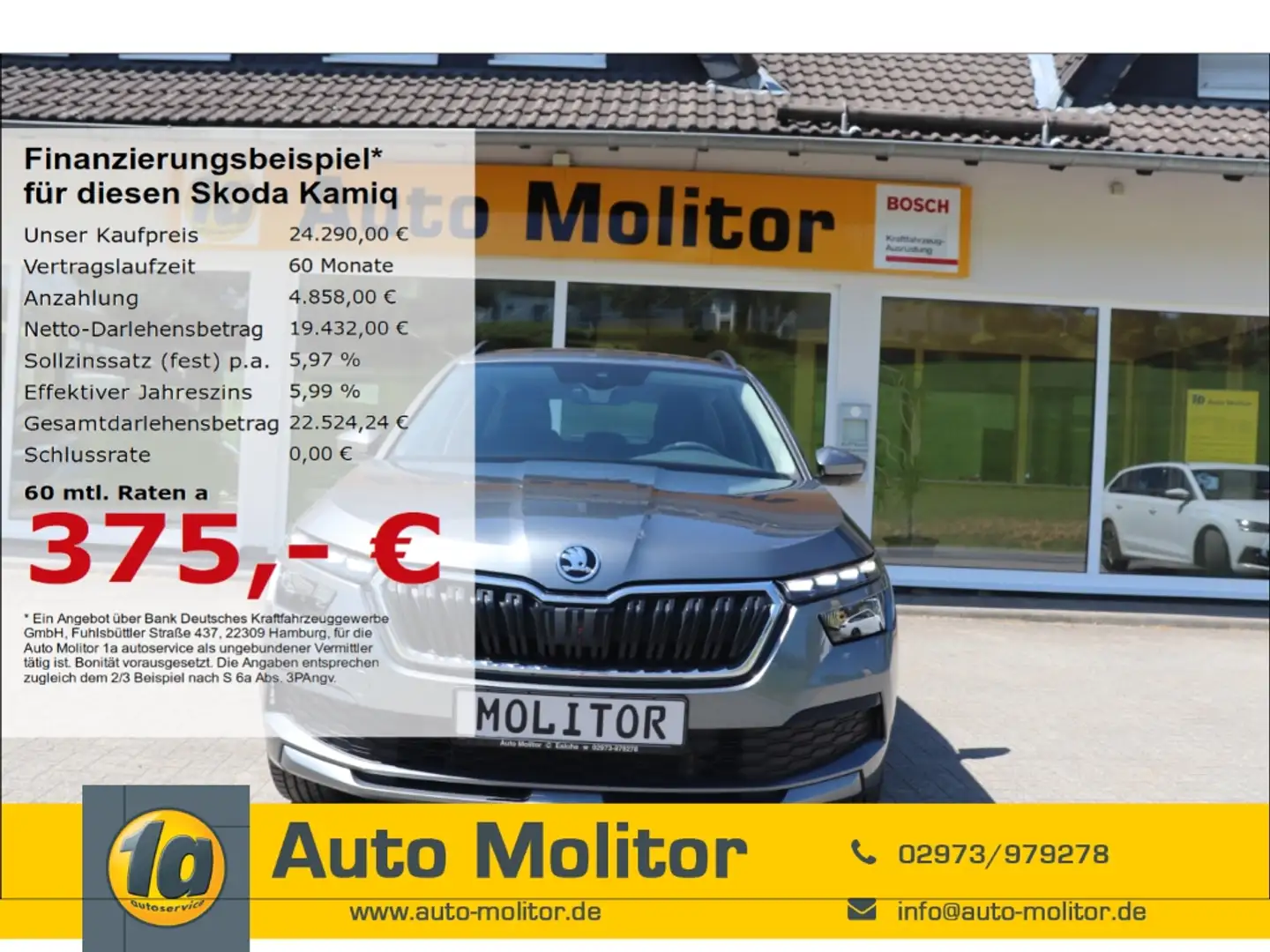 Skoda Kamiq Ambition AHK LED DSG. Apple CarPlay Android Auto M Grau - 1