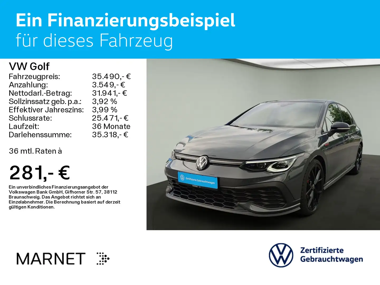 Volkswagen Golf VIII 2.0 TSI DSG GTI CLUBSPORT*BLACK-STYLE* Gris - 2