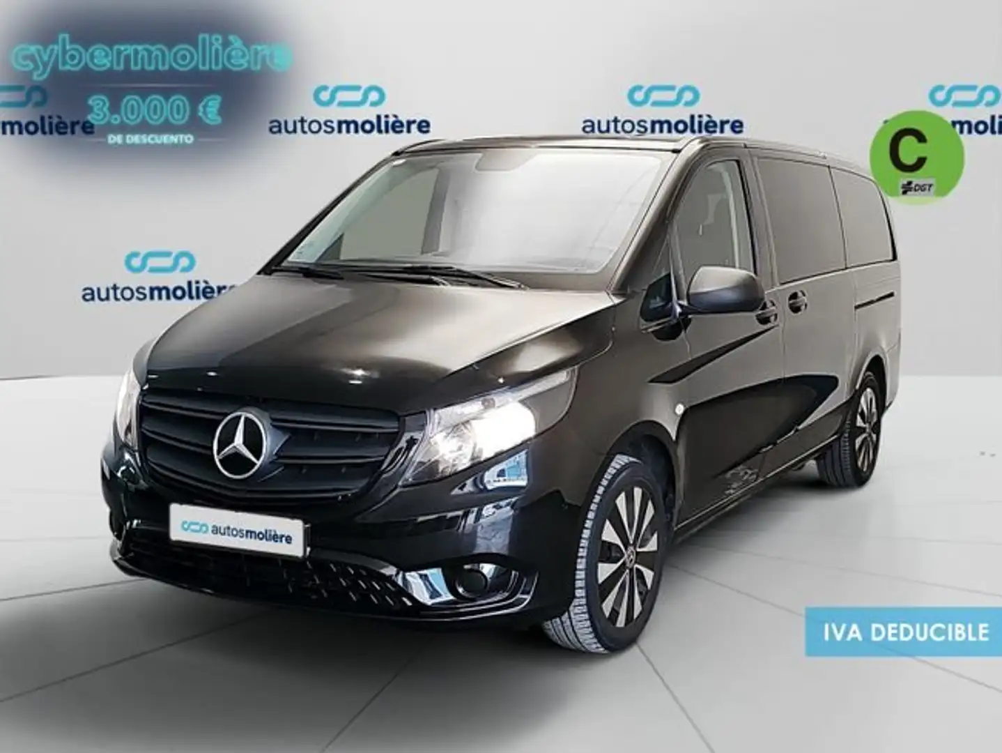 Mercedes-Benz V 220 220d Compacto Rise 7G Tronic Zwart - 1